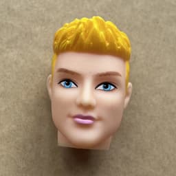 1/6 Scale Male Doll Head with Super White Beige Brown Skin for DIY Makeup Practice Collectible Figure Accessory Part