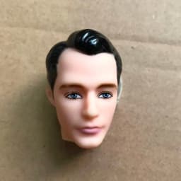 1/6 Scale Male Doll Head with Super White Beige Brown Skin for DIY Makeup Practice Collectible Figure Accessory Part