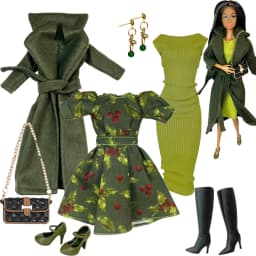 1/6 Scale Doll Clothes Fashion High Quality Dress Up Wool Coat Dress Tops Pants Set For 30cm Xianxian Supermodel Xinyi Doll Toy