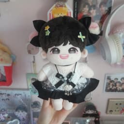 20cm Cotton Doll Clothes, Cute Pattern Maid Dress, Suitable For 18-20cm Plush Toys, Diy Dress-Up Props