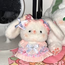20cm Cotton Doll Clothes, Cute Pattern Maid Dress, Suitable For 18-20cm Plush Toys, Diy Dress-Up Props