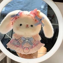 20cm Cotton Doll Clothes, Cute Pattern Maid Dress, Suitable For 18-20cm Plush Toys, Diy Dress-Up Props