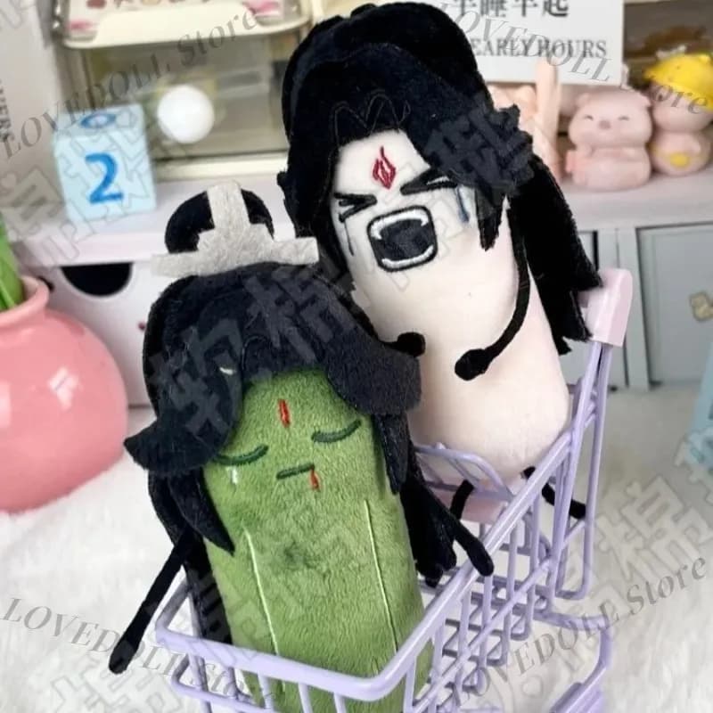 Anime Scum Villain’s Self-Saving System Shen Qingqiu Luo Binghe 11cm Game Cosplay Cotton Doll Pendant Toy Plush Stuffed Keychain