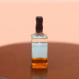 1/12 Scale Mini Resin Whiskey Bottle Model Dollhouse Miniature Wine Drink Ornaments Doll Home Scene Decor Accessories