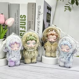 Transparent Case Protective For Skullpanda Winter Symphony & Light Weaving Garden Series Plush Dolls Gift Blind Box Collectors