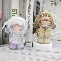 Transparent Case Protective For Skullpanda Winter Symphony & Light Weaving Garden Series Plush Dolls Gift Blind Box Collectors
