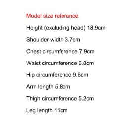 1/6 Doll's Clothes Suit for Azone/ob22/blyth Doll Striped Top and Denim Shorts Set Casual Outfit Toys Doll Accessories, No Doll