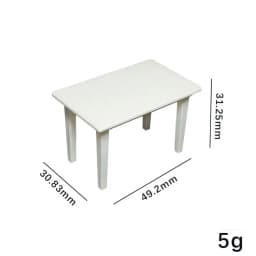 1/12 Dollhouse Miniature Wood Desk Mini Plastic Coffee Table Chairs Multistyles Simulation Furniture Model Toys