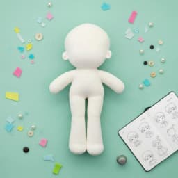 Blank Soft Doll Ivory Soft Doll Body Kids Toy Soft Cuddly