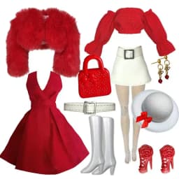 1/6 Doll Clothes Parts Red Classic 9 Style Clothes+Dress+Trousers+Shoes+Bag Set For Babi Xianxian Supermodel Doll Dress Up