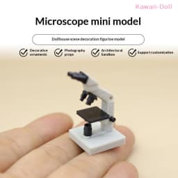 [DO]Mini Dollhouse Microscope Model With Realistic Design Perfect For Decor Sand Table Building Photo Props[DO]