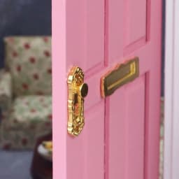 Trendy Miniature 1:12 Dollhouse Metal Door Knocker DIY Shooting Props Gift House Furniture Accessories Children