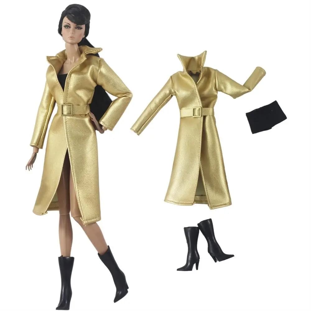 2023 Multistyles Dolls Dress Casual Wear Fashion PU Leather Jacket Girl Clothes for 1/6 BJD Dolls/30cm Dolls