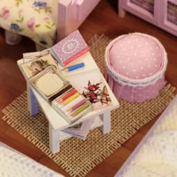 Mini Doll House 3D Puzzle Assembly Model Building Kit Creative Room Bedroom Decoration With Furniture Wooden Craft Birthday Gift