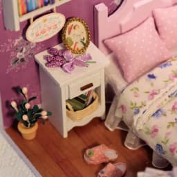 Mini Doll House 3D Puzzle Assembly Model Building Kit Creative Room Bedroom Decoration With Furniture Wooden Craft Birthday Gift