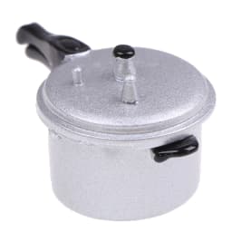 New【1:12 Scale Dollhouse Miniature Cooking Utensil Pressure Cooker Kitchen Tools】