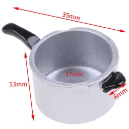 New【1:12 Scale Dollhouse Miniature Cooking Utensil Pressure Cooker Kitchen Tools】