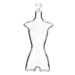 Plastic Transparent Gown Diy Cloth Display Mannequin Model Hanger Dress Clothes Holders Stand Rack Holder