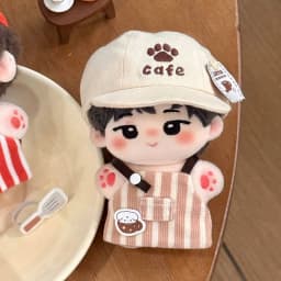 Original 24-Hour Convenience Store Series 10cm Doll Clothes Cotton Doll Convenience coffee shop Burger Shop store manager