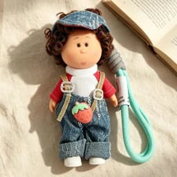14cm Mia Potato Doll Keychain Curly Hair Cute Dress Up Pendant Fashion Backpack Decor Key Accessories Girl Daily Decoration 2026