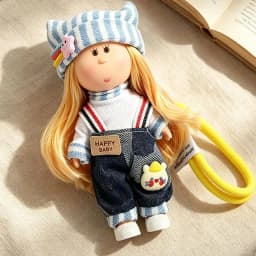 14cm Mia Potato Doll Keychain Curly Hair Cute Dress Up Pendant Fashion Backpack Decor Key Accessories Girl Daily Decoration 2026