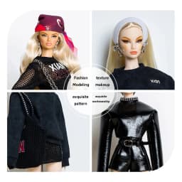 Trendy Street Sport Style 1/6 Doll Clothes Accessories Xianxian Supermodel Cool Girl3 Modern Girl Clothes For 30cm Babi Dress Up