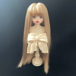 BJD wig doll soft silk multicolored Qi bangs long straight hair 1/3 1/4 1/6 SD doll hair cover DIY universal action figure wig
