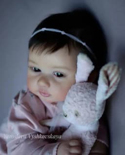 NPK 21inch Reborn Piper Unpainted Unassembled DIY Doll Kit Fresh Color Blank Unfinished Doll Parts with Cloth and Eye