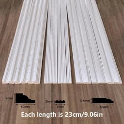 【New】1/3Pcs Dollhouse Skirting Line Ceiling Line Model For Micro Landscape Decor Strip Handmade DIY Scene Doll House Accessories