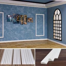 【New】1/3Pcs Dollhouse Skirting Line Ceiling Line Model For Micro Landscape Decor Strip Handmade DIY Scene Doll House Accessories