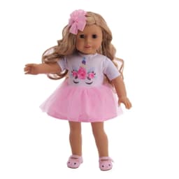 Doll Clothes Unicorn Kitty Dress Fit 18 Inch American&43 CM Reborn New Born Baby Doll OG Girl Doll Russia Doll DIY Gift's Toy