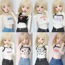 No Doll New 30/45/60cm Doll's Clothes for 1/3 1/4 1/6 Bjd Doll T-shirt Diy Girl Toys Dress Up Doll Accessories