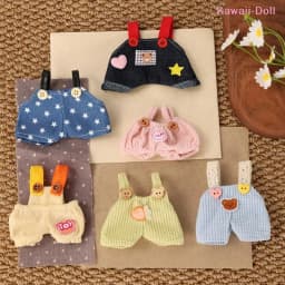 [DO]Multiple Styles Handmade For Strap Pants DIY Replace For Jumpsuit Doll Changing Clothing 10cm Dolls[DO]