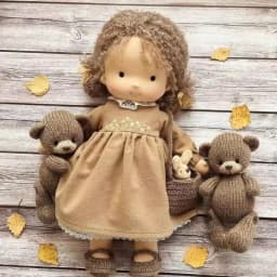 Handmade Waldorf Doll Mini Dress Up Doll DIY Artist Craft Waldorf Stuffed Dolls Soft Plush Toy Gift