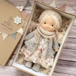 Handmade Waldorf Doll Mini Dress Up Doll DIY Artist Craft Waldorf Stuffed Dolls Soft Plush Toy Gift