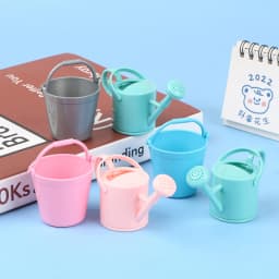【CPI】1Set Dollhouse Miniature Bucket Watering Can Model Plant Watering Tool Garden Decor Toy