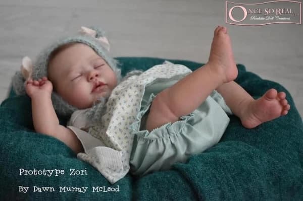 16" Zori Reborn Doll Kit Soft Touch Unpainted Parts Cloth Body Blank DIY Bebé Reborn Muñecas Unfinished Doll Kit