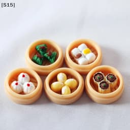 5pcs 1:12 Scale Miniature Dollhouse Chinese Dim Sum Food for Decor Toys[S15][S15]