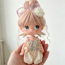 For Blythe Doll Gazi Sister Gingerbread Man Perm Curly Wig 24.5-26.5CM Head Circumference Options Soft High Temp Silk Doll Wig