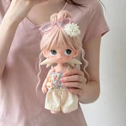 For Blythe Doll Gazi Sister Gingerbread Man Perm Curly Wig 24.5-26.5CM Head Circumference Options Soft High Temp Silk Doll Wig