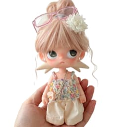 For Blythe Doll Gazi Sister Gingerbread Man Perm Curly Wig 24.5-26.5CM Head Circumference Options Soft High Temp Silk Doll Wig
