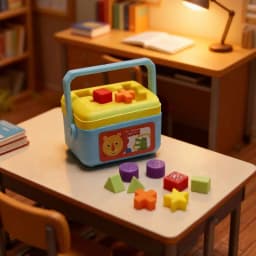 Interactive Educational Miniature Dollhouse Shape Sorting Toy Set for Kids Learning Fun
