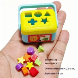 Interactive Educational Miniature Dollhouse Shape Sorting Toy Set for Kids Learning Fun