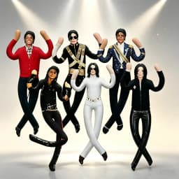 New Style Michael Jackson Cosplay Plush Doll Flexible Joint Figure Toy Room Decoration Ideal Gift for Fans Collection