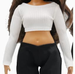 LX1295 Beautiful dress top skirt suit clothes gifts for your curvy babi 1/6 dolls