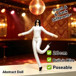 Michael Jackson Collectible Doll with 6 Classic Stage Outfits King of Pop Figure MJ Fan Gift Desktop Home Decor Ornament
