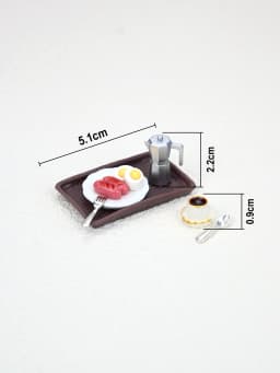 A Miniature Breakfast Scene Decoration, Miniature Coffee, Miniature Sausage, Miniature Eggs, Dollhouse Dollhouse Accessories, Dollhouse Toys, Toy House Decorations, Miniature Food Toys, Photography Props, Miniature Landscape Decorations, Miniatures Decoration, Small Gifts, Giveaways, Home Decor Items
