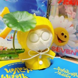 10cm Cotton Doll Yellow Lotus Leaf Raincoat Outfit Anime IP Style Mini Plush Doll Replacement Coat