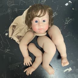 23Inch Already Painted Kits/Unpainted Kits Reborn Huxley Doll Kit Soft Touch Fresh Color DIY Doll Parts With Cloth Body