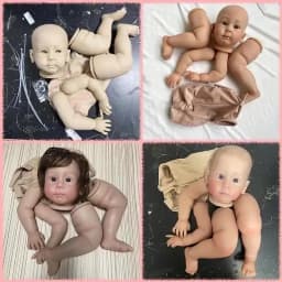 23Inch Already Painted Kits/Unpainted Kits Reborn Huxley Doll Kit Soft Touch Fresh Color DIY Doll Parts With Cloth Body